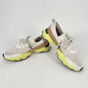 SOREL Kinetic Impact Lace Sneakers Sea Salt Yellow NL4073-126 Womens Size 7